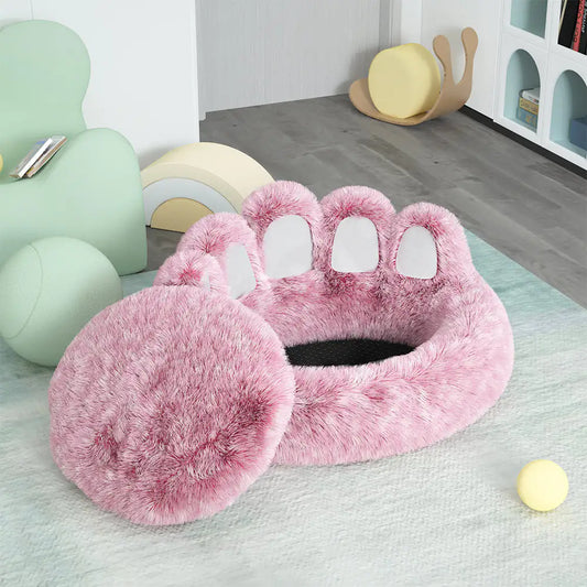 Long plush cat bed - product image 1