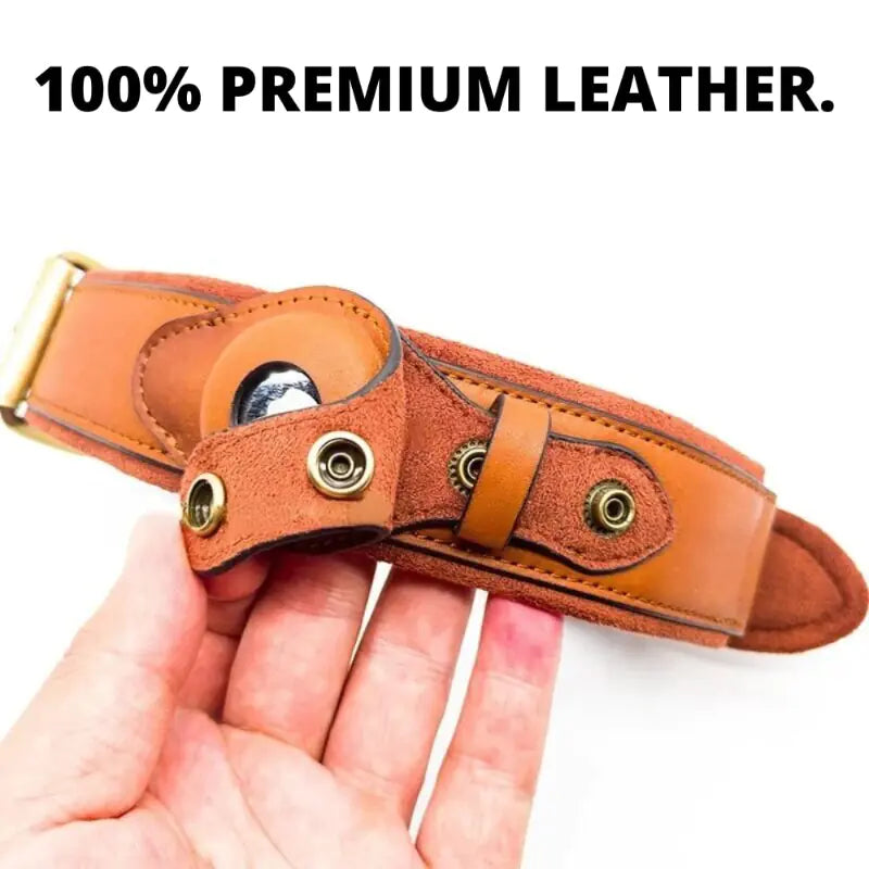 Leather anti-lost dog collar - product image 6