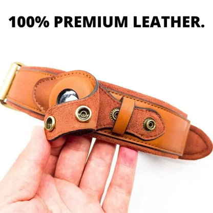 Leather anti-lost dog collar - product image 6